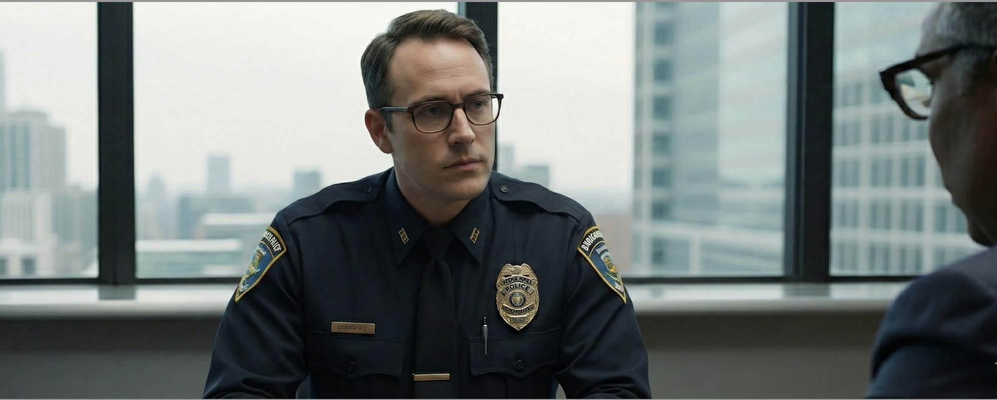 police officers discussing burnout rates